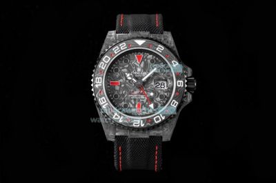 Swiss Replica Rolex NTPT Carbon GMT-Master II Watch ​40MM JH Factory 3186 Movement